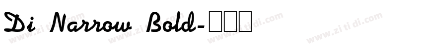 Di Narrow Bold字体转换